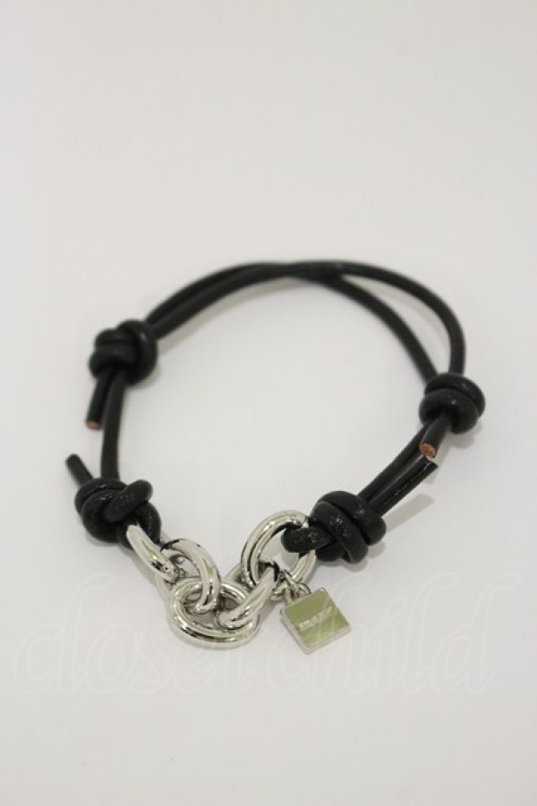 画像1: MILKBOY / LEATHER＆CHAINブレス  ブラック×シルバー H-26-01-11-012-MB-AC-KB-ZH (1)