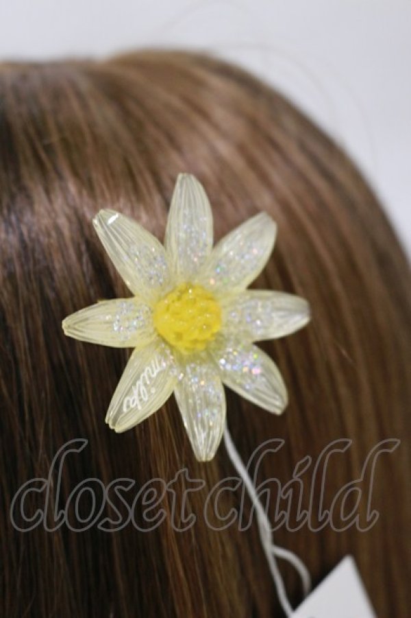 画像1: MILK / マーガレットバレッタ   H-26-01-11-018-ML-AC-KB-ZH (1)