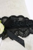 画像2: ATELIER PIERROT / ローズレースチョーカー  ブラック×アイボリーローズ H-26-01-11-025-EL-AC-KB-ZH (2)