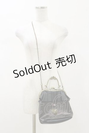 画像: ATELIER PIERROT / ディズニー『Alice in wonderland』がま口バッグ  ブラック H-26-01-11-030-EL-BG-KB-ZH