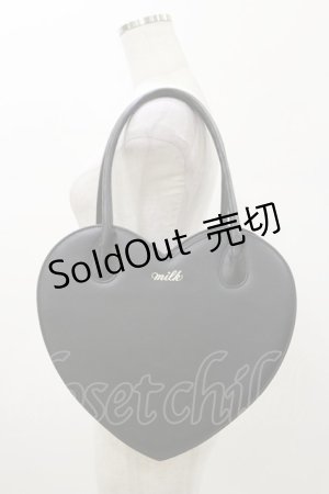 画像: MILK / ポケットハートバッグ  ブラック H-26-01-11-032-ML-BG-KB-ZH