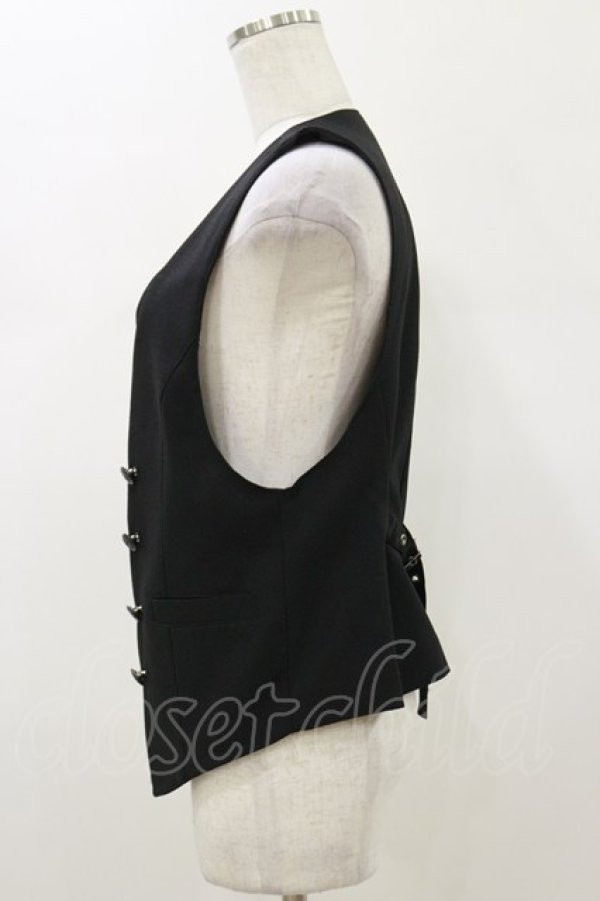 画像3: Qutie Frash / レイヤード風ベスト  黒 H-26-01-11-035-QU-TO-KB-ZH (3)