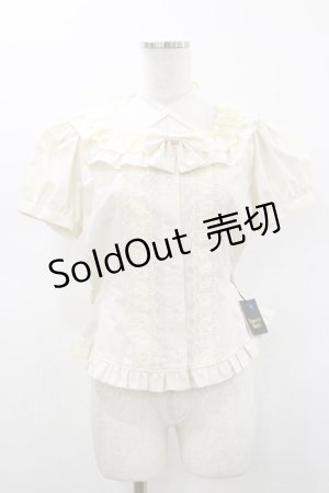 画像: Innocent World / スクエアーコットンレースブラウス Free 生成り H-26-01-12-042-IW-BL-NS-ZH