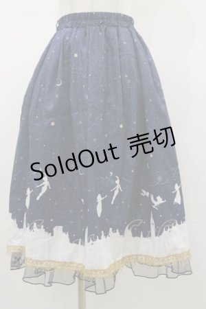 画像: axes femme / ピーター・パン/プリントスカート Free ネイビー H-26-01-12-065-AX-SK-NS-ZH