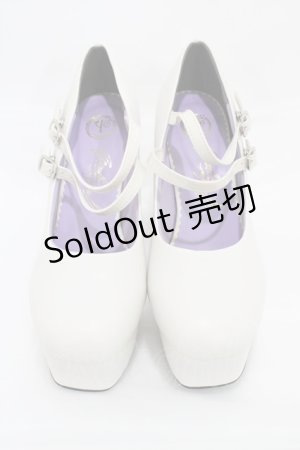 画像: YOSUKE / 厚底パンプス LL(約24~24.5cm) アイボリー H-26-01-12-1001-PU-SH-KB-ZH