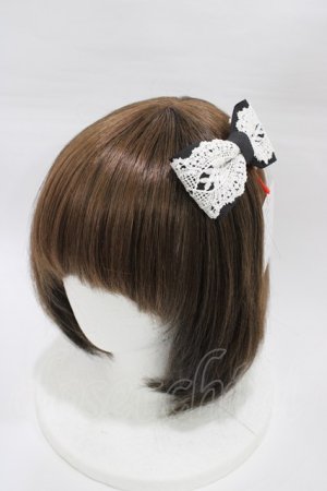 画像: Melody BasKet / レースリボンヘアクリップ  ブラック H-26-01-12-1004-LO-AC-KB-ZH