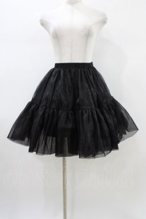 画像: OZZ ANGELO / オーガンジーパニエ  黒 H-26-01-12-1044-OO-SK-KB-ZH