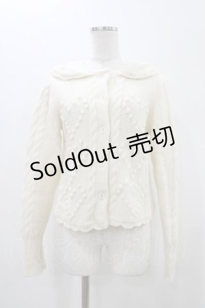 画像: Katie / WINTER HEARTS heart cardigan  MILK H-26-01-12-1047-LO-TO-KB-ZH