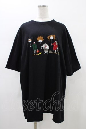 画像: HEIHEI / 刺繍Tシャツ　子供 XXXL ブラック H-26-01-12-1054-PU-TS-KB-ZH