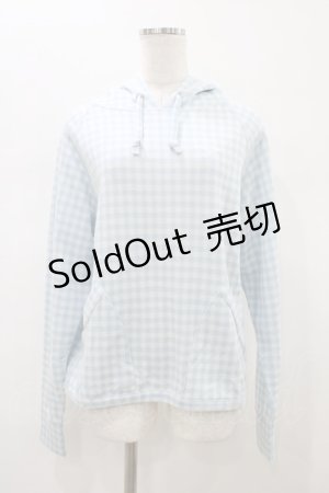 画像: Katie / SUNDAY CHECK hood  BLUE H-26-01-12-1057-LO-TO-KB-ZH