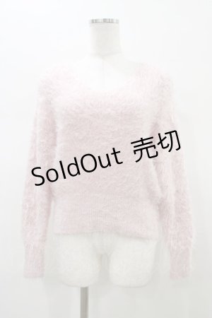 画像: Katie / SUGARY v neck knit  PINK H-26-01-12-1058-LO-TO-KB-ZH