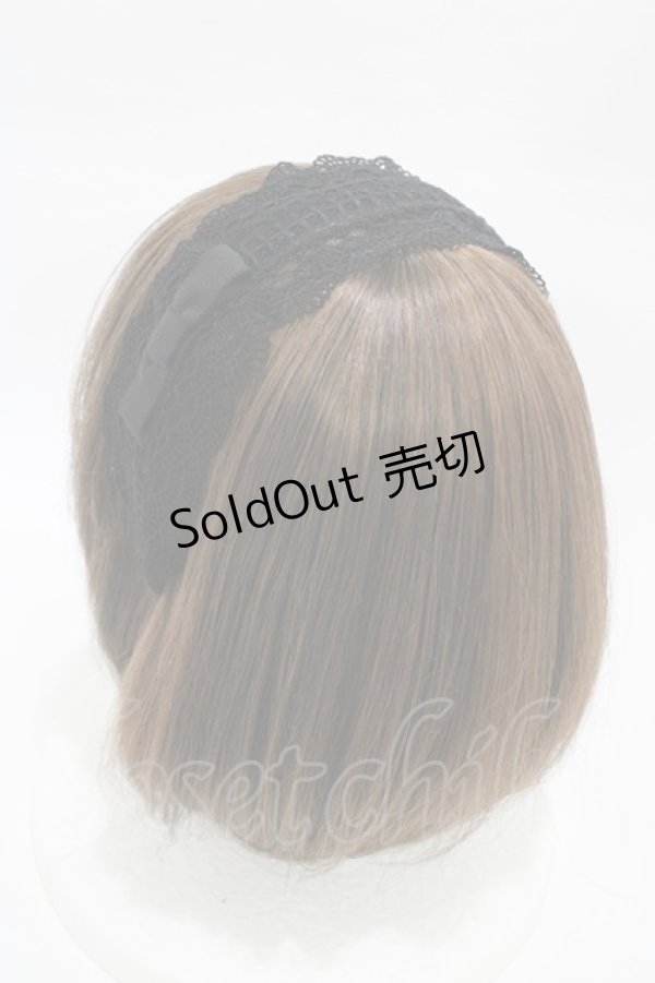 画像2: Melody BasKet / 旋律で紡いだレースカチューシャ  ブラック H-26-01-12-1008-LO-AC-KB-ZH (2)