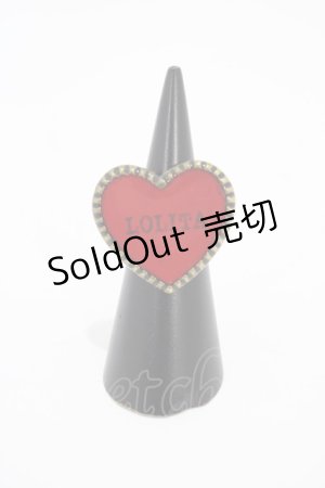 画像: Katie / SWEET HEART ring 約10号 LOLITA/レッド H-26-01-12-1013-LO-AC-KB-ZH