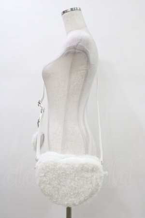 画像: merry jenny / fluffy heart bag  オフホワイト H-26-01-12-1021-LO-BG-KB-ZH