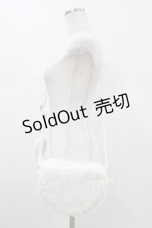 画像: merry jenny / fluffy heart bag  オフホワイト H-26-01-12-1021-LO-BG-KB-ZH