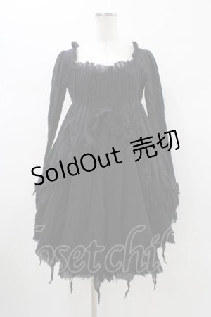 画像: STIGMATA / ダメージガーゼワンピース  ブラック H-26-01-12-1025-GO-OP-KB-ZH