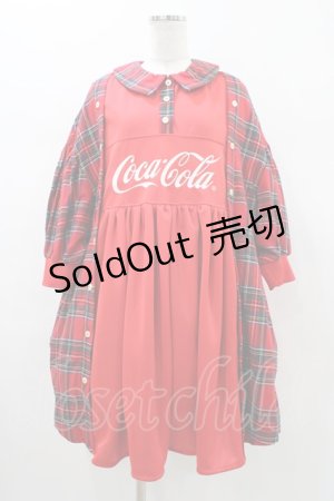 画像: HEIHEI / Coca-Cola限定ワンピース  レッド H-26-01-12-1026-PU-OP-KB-ZH