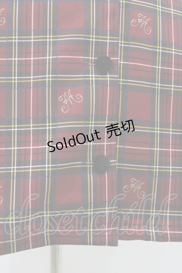 画像5: Melody BasKet / ノーブルタータンワンピース  レッド H-26-01-12-1027-LO-OP-KB-ZH (5)