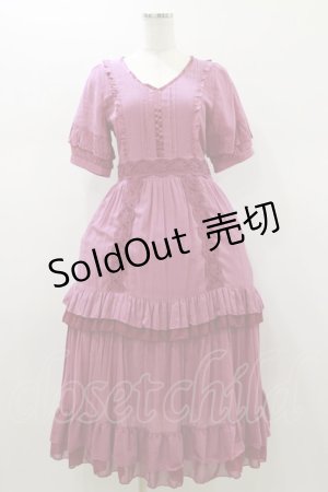 画像: axes femme / レースラインティアードワンピース Free  H-26-01-12-079-AX-OP-NS-ZH