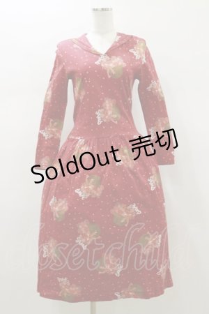 画像: PINK HOUSE / カットソーワンピース Free レッド H-26-01-12-081-LO-OP-NS-ZH