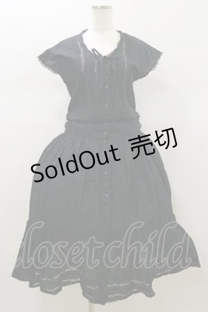 画像: PINK HOUSE / ノースリーブワンピース Free ブラック H-26-01-12-087-LO-OP-NS-ZH