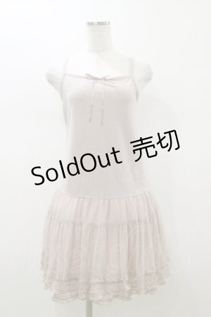 画像: PINK HOUSE / チュールフリルベロアワンピース M ピンク H-26-01-12-090-LO-OP-NS-ZH