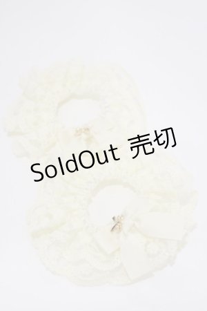 画像: m petit by misako / リボンチャームシュシュ  オフ H-26-01-12-013-LO-AC-NS-ZH