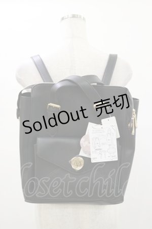 画像: m petit by misako / AMリュック  ブラック H-26-01-12-022-LO-BG-NS-ZH