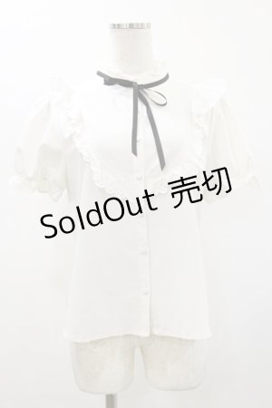 画像: MA*RS / ヨークフリルブラウス Free オフ H-26-01-12-034-EL-BL-NS-ZH