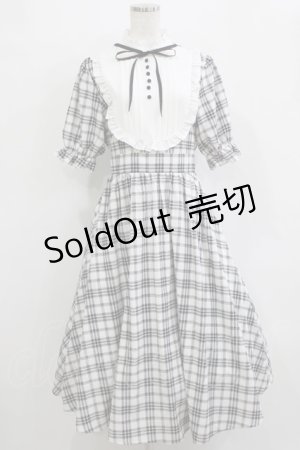 画像: m petit by misako / チェックキリカエワンピース M オフ/ブラック H-26-01-13-026-LO-OP-NS-ZH
