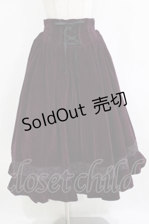 画像: axes femme Kawaii / ベルベットドールスカート M パープル H-26-01-13-030-AX-OP-NS-ZH