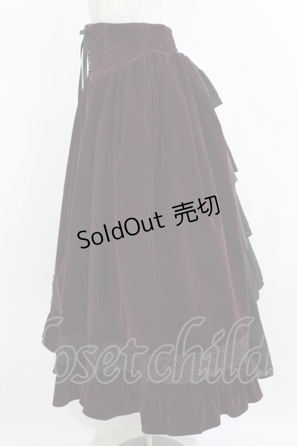 画像2: axes femme Kawaii / ベルベットドールスカート M パープル H-26-01-13-030-AX-OP-NS-ZH (2)