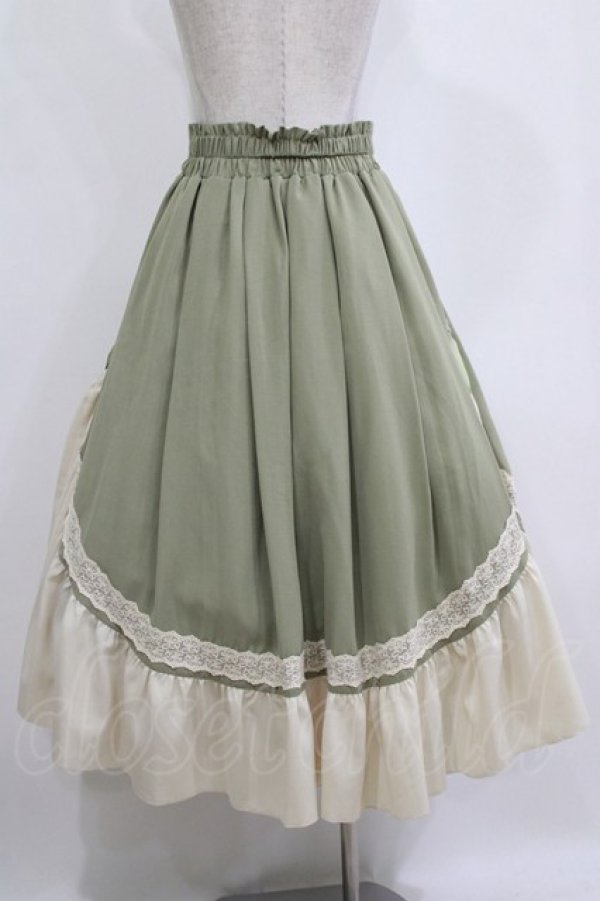 画像3: axes femme Kawaii / マリアンヌスカート M グリーン H-26-01-13-032-AX-SK-NS-ZH (3)