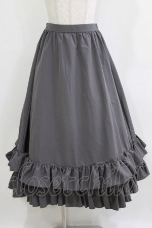 画像: FLC / MINA*ティアードスカート M グレー H-26-01-13-033-LO-SK-NS-ZH