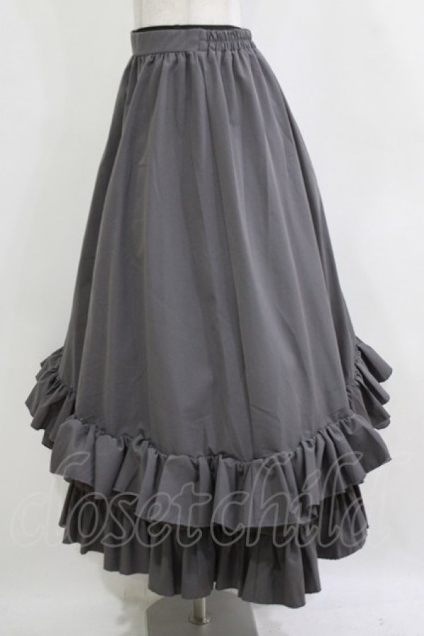画像2: FLC / MINA*ティアードスカート M グレー H-26-01-13-033-LO-SK-NS-ZH (2)