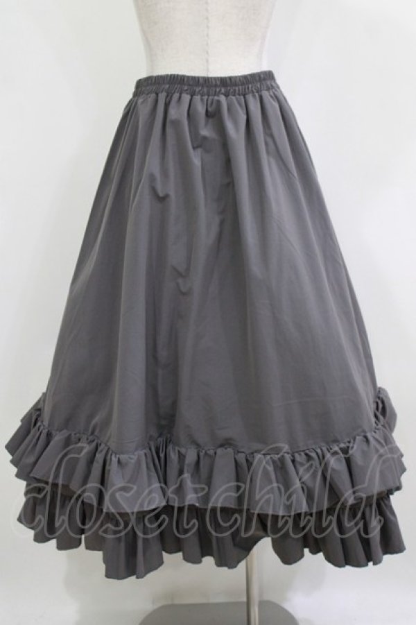 画像3: FLC / MINA*ティアードスカート M グレー H-26-01-13-033-LO-SK-NS-ZH (3)