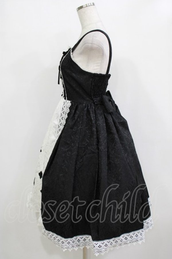 画像2: Chalmiere / クロスモチーフジャンスカ M ブラック H-26-01-13-004-PU-OP-NS-ZH (2)