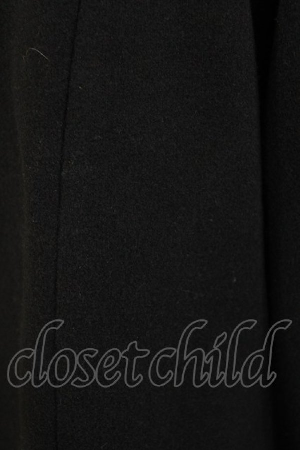 画像4: axes femme Kawaii / フリルカラーショートコート M ブラック H-26-01-13-035-AX-CO-NS-ZH (4)