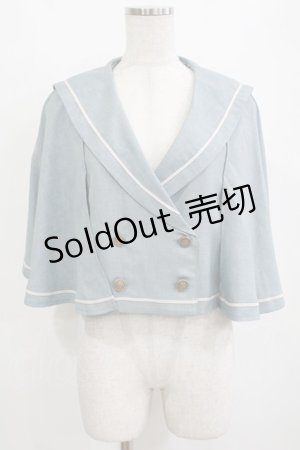 画像: Kurumi Collaboration / マリンアカデミアケープ L ブルー H-26-01-13-039-GO-JA-NS-ZH