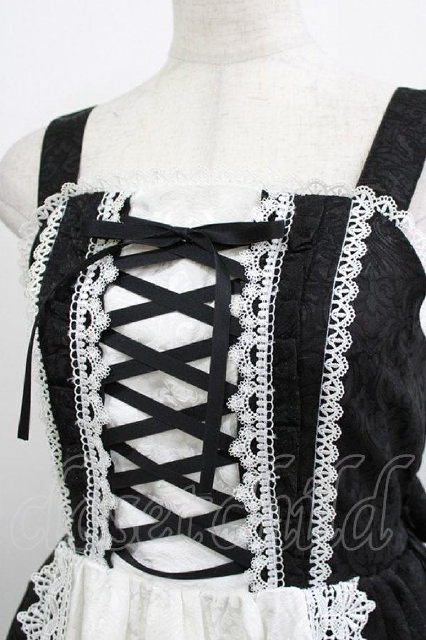 画像4: Chalmiere / クロスモチーフジャンスカ M ブラック H-26-01-13-004-PU-OP-NS-ZH (4)