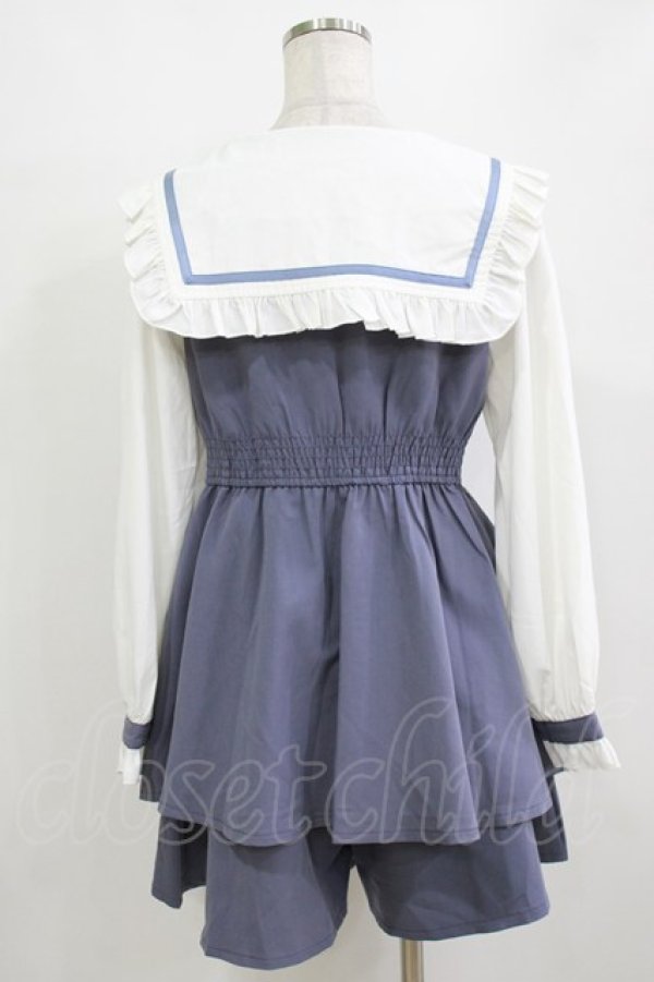 画像3: Rojita / セーラーカラーセットアップ Free ブルー H-26-01-13-041-LO-OP-NS-ZH (3)