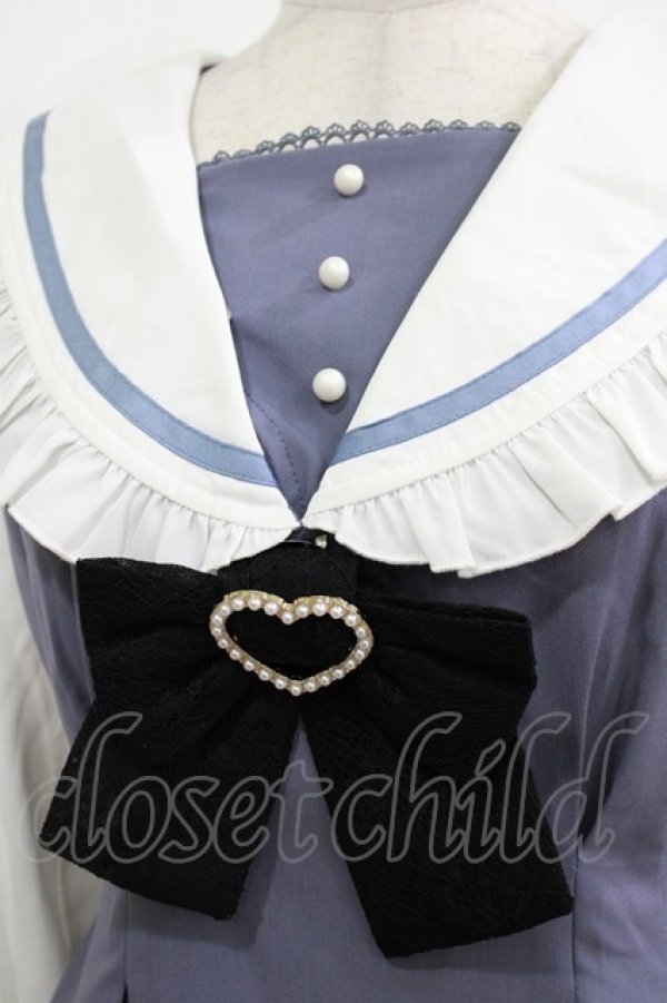 画像4: Rojita / セーラーカラーセットアップ Free ブルー H-26-01-13-041-LO-OP-NS-ZH (4)