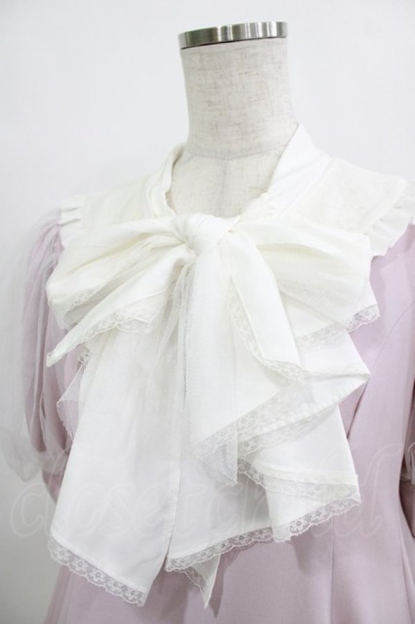 画像4: mille fille closet by LODISPOTTO / MapleリボンAラインワンピース M ピンク H-26-01-13-042-LO-OP-NS-ZH (4)