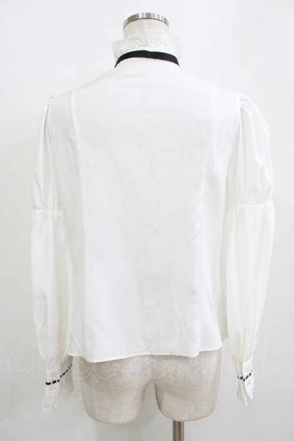 画像3: Eri Aino's Collection / シャーロットの水曜日ブラウス M オフ/ブラック H-26-01-13-045-PU-BL-NS-ZH (3)