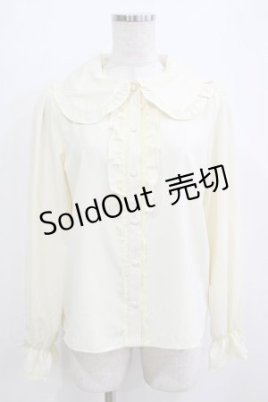 画像: m petit by misako / AM マルエリフリルブラウス M アイボリー H-26-01-13-048-LO-BL-NS-ZH