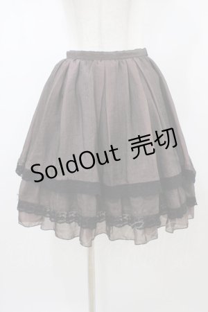 画像: MIHO MATSUDA / チェリーレーススカート  ボルドー H-26-01-13-1031-GO-SK-KB-ZH