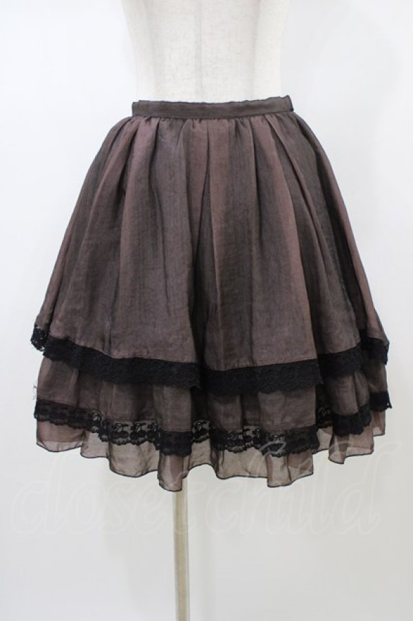 画像1: MIHO MATSUDA / チェリーレーススカート  ボルドー H-26-01-13-1031-GO-SK-KB-ZH (1)