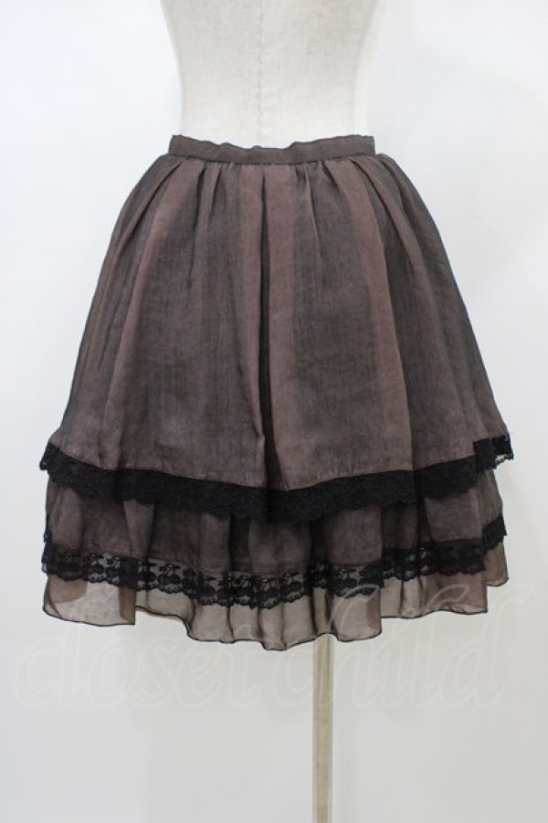 画像2: MIHO MATSUDA / チェリーレーススカート  ボルドー H-26-01-13-1031-GO-SK-KB-ZH (2)