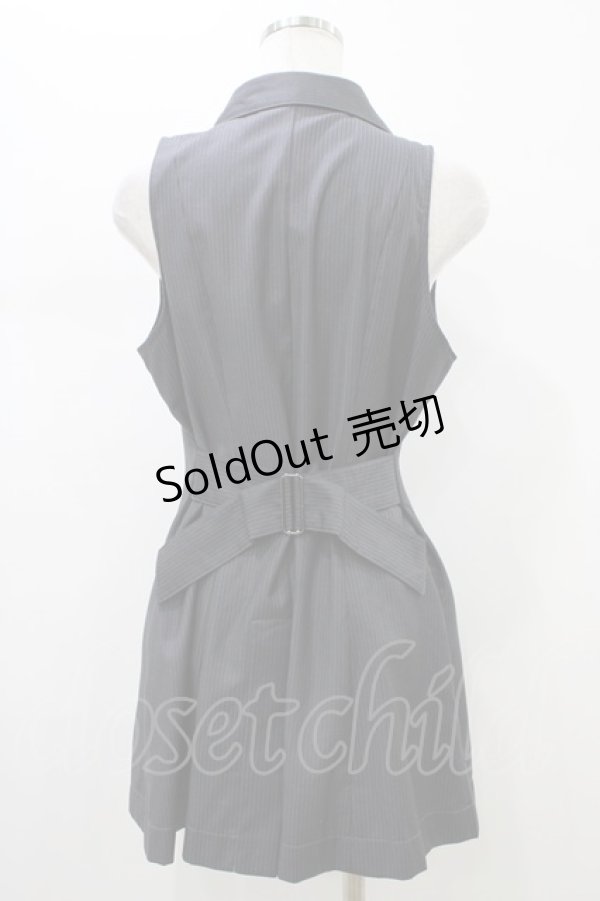 画像2: PUTUMAYO / ストライプロングベスト  グレー H-26-01-13-1035-PT-TO-KB-ZH (2)