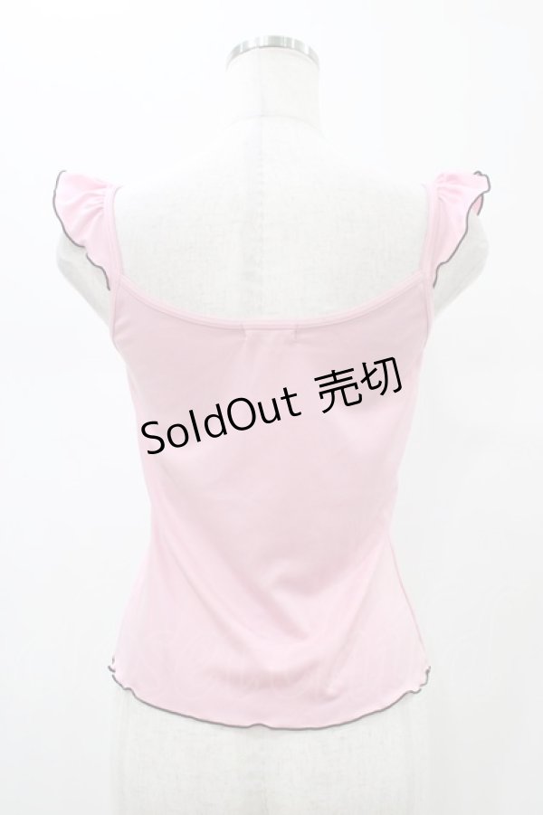 画像2: MILK / ギャザーリボンキャミ  ピンク H-26-01-13-1038-ML-TO-KB-ZH (2)